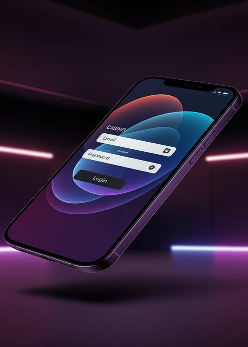 Screenshot des Gamefirst Casino Login-Formulars auf verschiedenen Geräten mit Eingabefeldern für E-Mail und Passwort, um den sicheren Zugang zu ermöglichen.